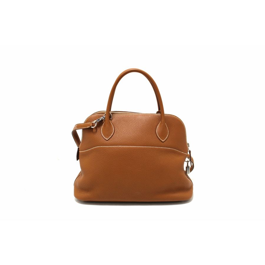 Hermes Brown Taurillon Clemence Bolide 31 Handbag/Shoulder Bag-3
