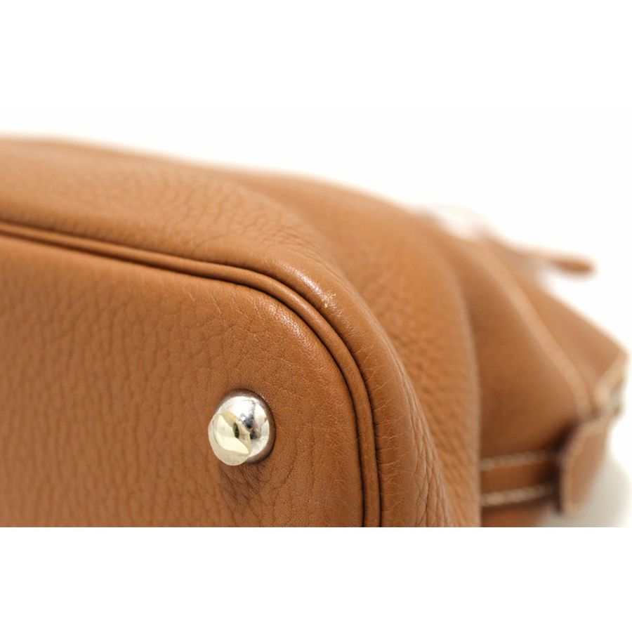 Hermes Brown Taurillon Clemence Bolide 31 Handbag/Shoulder Bag-7