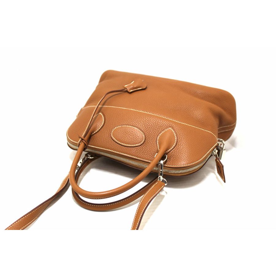 Hermes Brown Taurillon Clemence Bolide 31 Handbag/Shoulder Bag-10