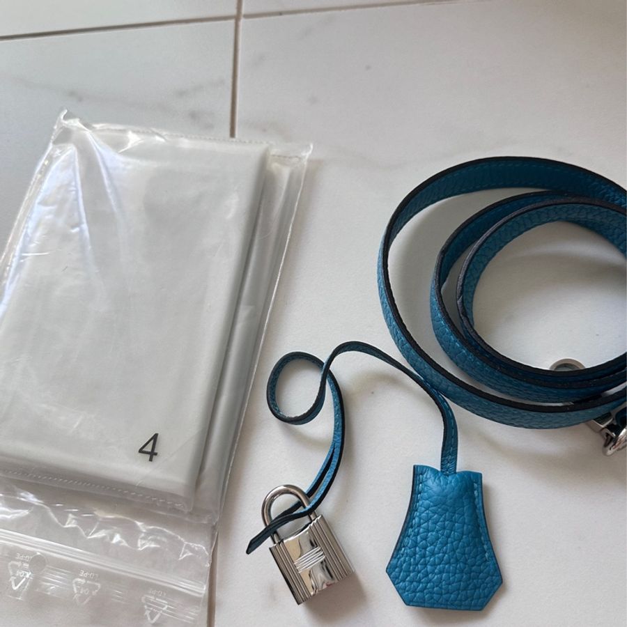 HERMES Bolide31牛仔藍-13
