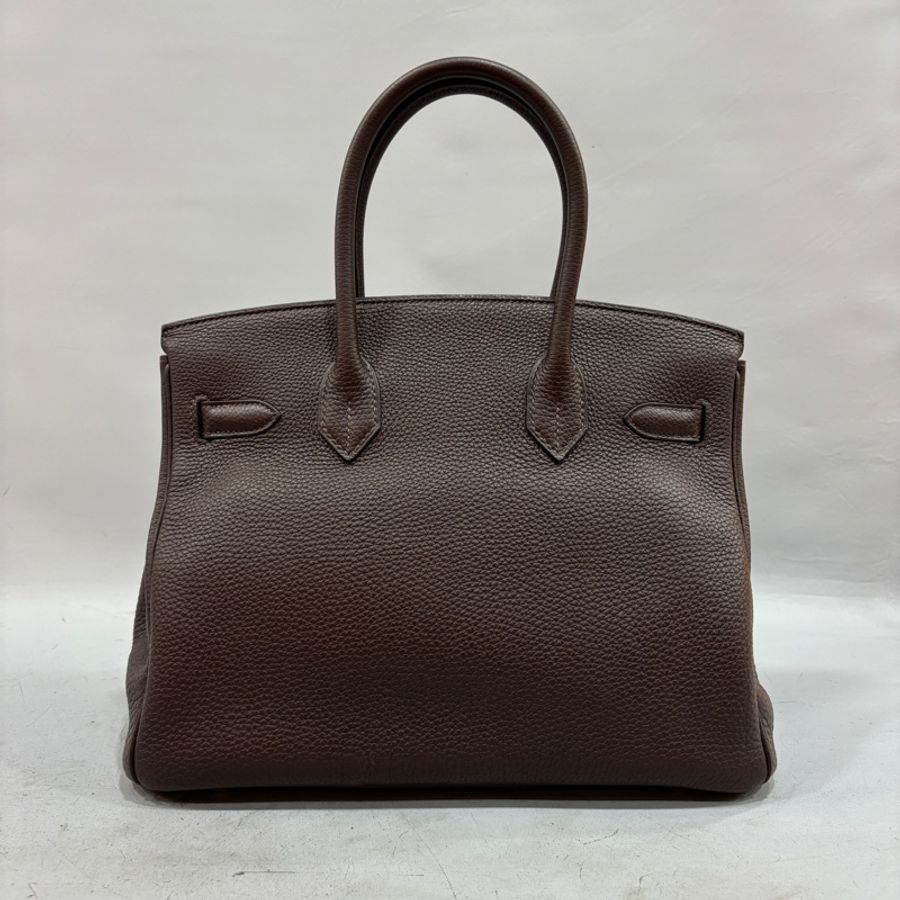 Hermes 深巧克力色Togo皮金釦鉑金Birkin 30 口N刻-2