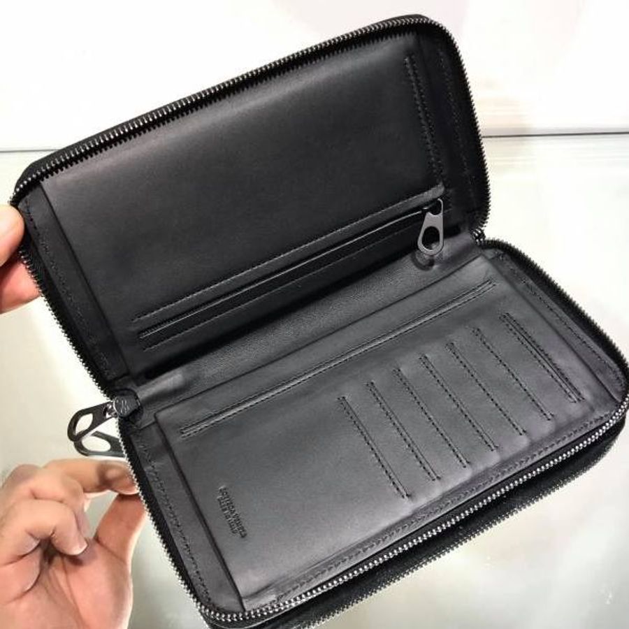 🧧新年特價活動🧧Bottega Veneta 577561 旅行皮夾手拿包 黑色- 大容量與精緻工藝的完美結合【促銷品】-4