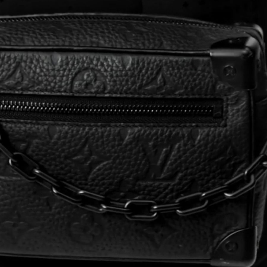 Louis Vuitton (LV)Soft Trunk 老花壓紋,黑盒子堅斜孭包(男裝)-6
