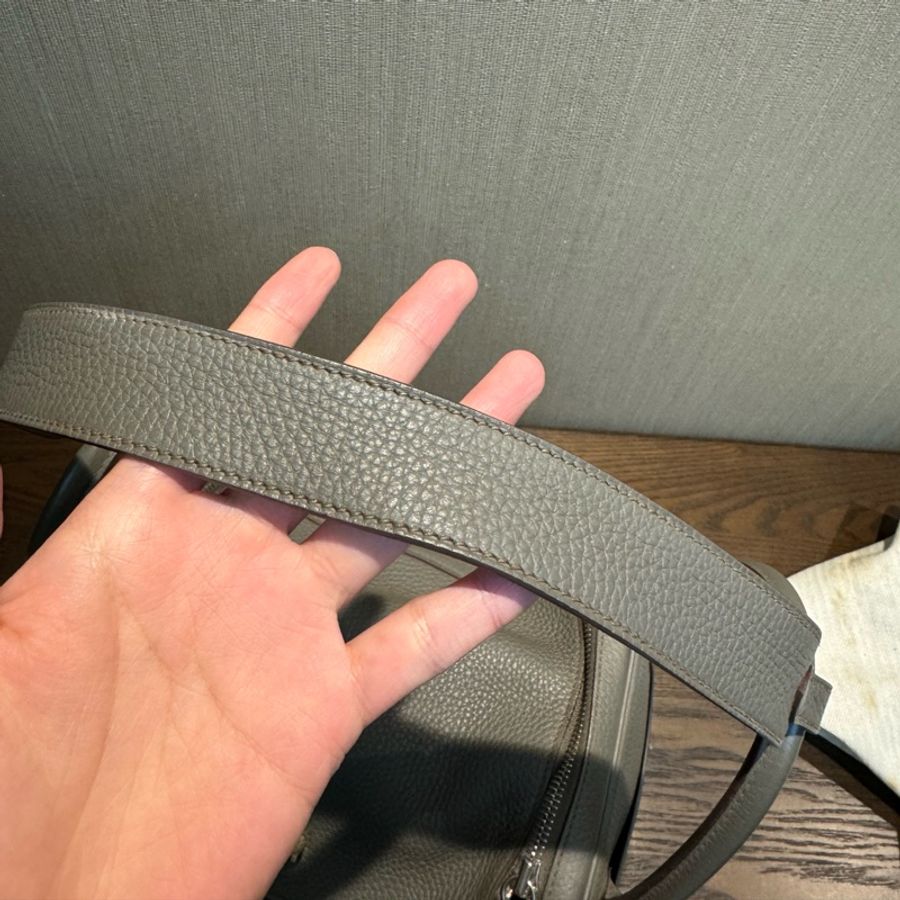 Hermes Lindy 30錫器灰 銀扣-6