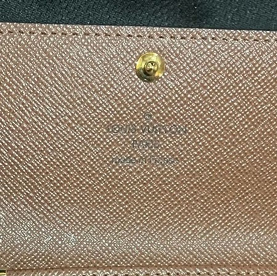 LOUIS VUITTON 路易威登 6勾原花三折鑰匙包-14