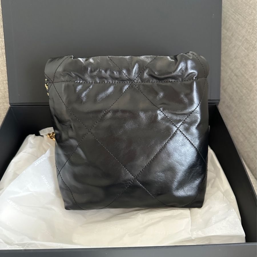 香奈兒 Chanel黑金Mini 22 Bag (AS3980)-6