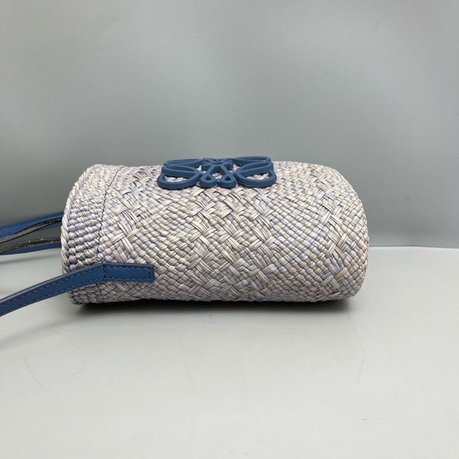 Loewe羅意威 新款草編抽繩水桶包-5