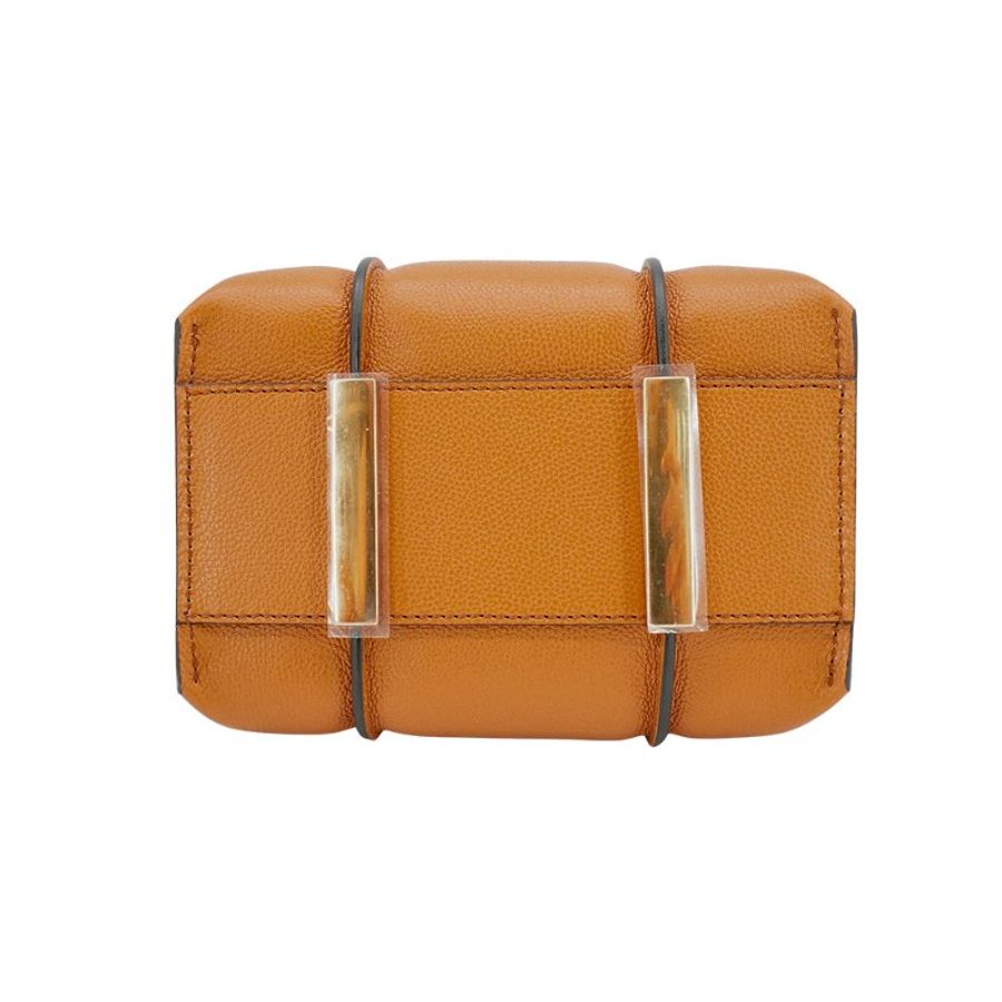Tod's Timeless Micro 牛皮手提兩用包(棕)-3