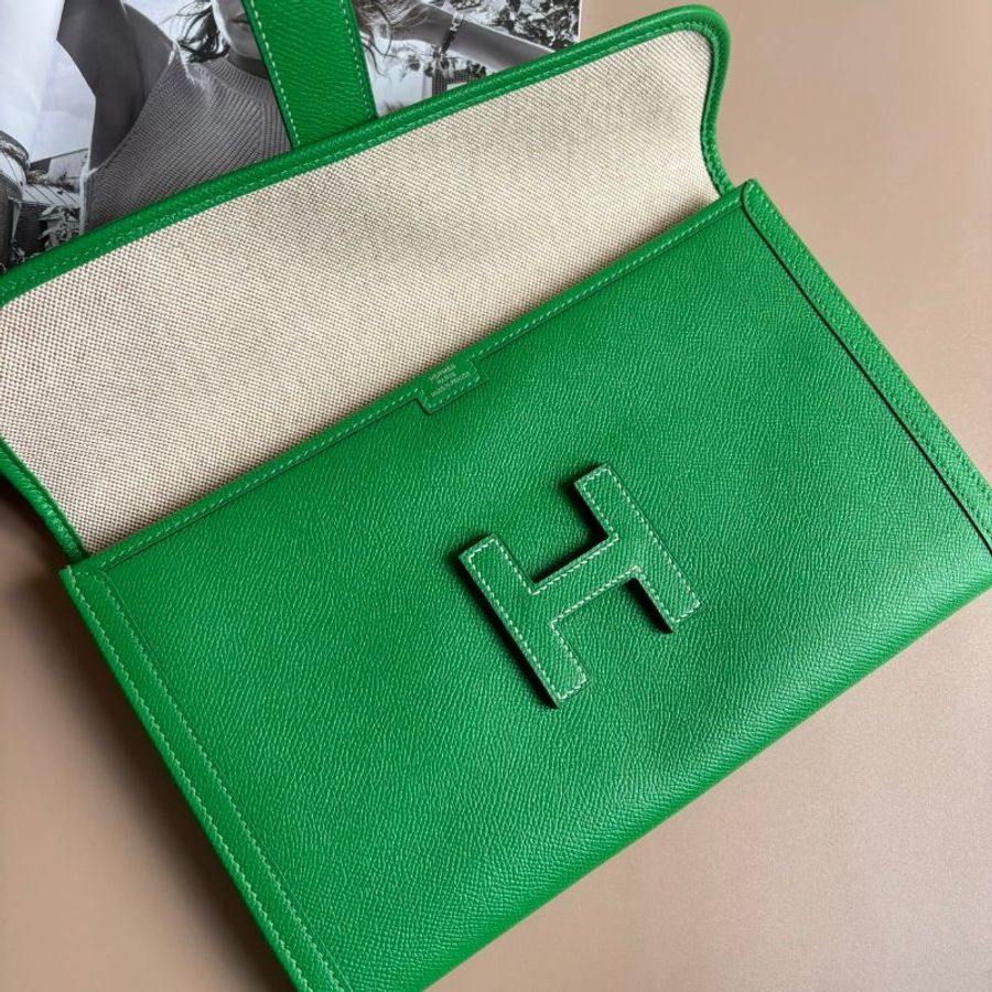 ::HERMES:: X刻竹子綠Jige Elan29手拿包-3