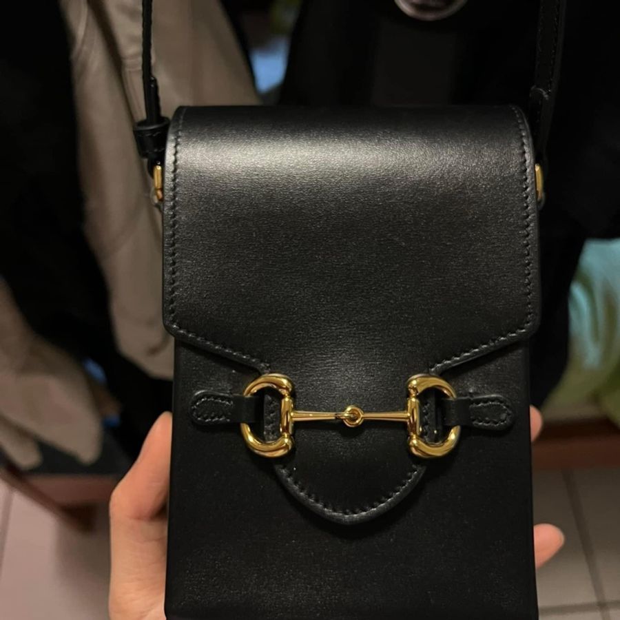 二手品 GUCCI 1955 horsebit mini bag 皮革小包-10
