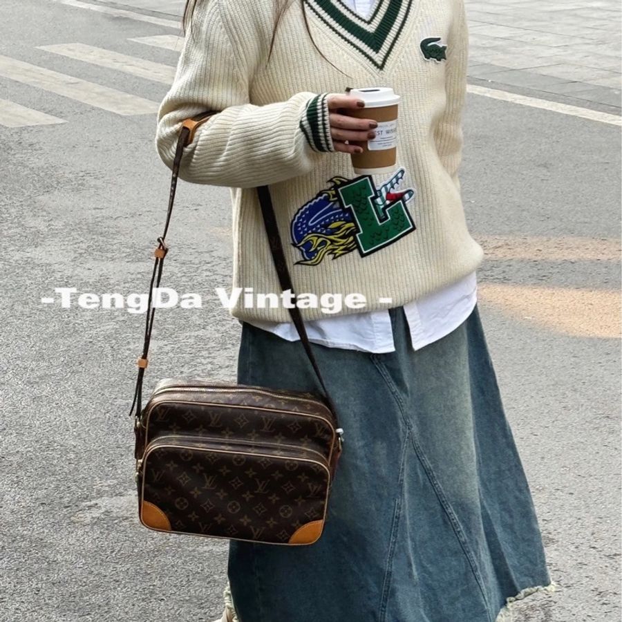 Lv老花雙層相機包🤎98新🔥男女同款經典Vintage🔥-4