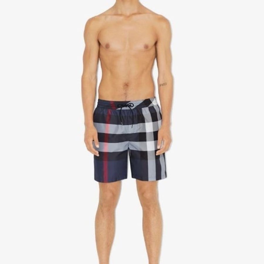 Burberry 經典爆款格紋海灘褲-4