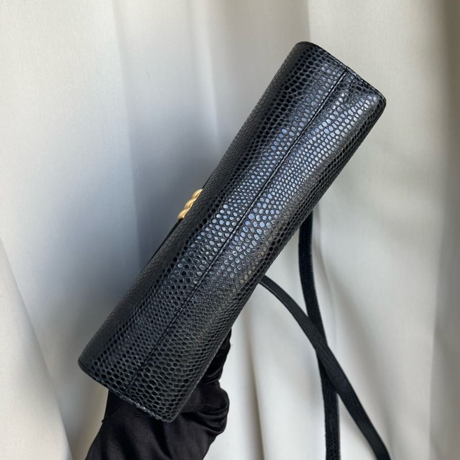 (極新 蜥蜴皮)Balenciaga 巴黎世家 珍稀皮革 限量款 手提包、斜背包、肩背包-9