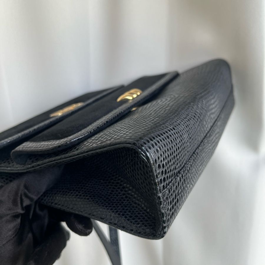 (極新 蜥蜴皮)Balenciaga 巴黎世家 珍稀皮革 限量款 手提包、斜背包、肩背包-14