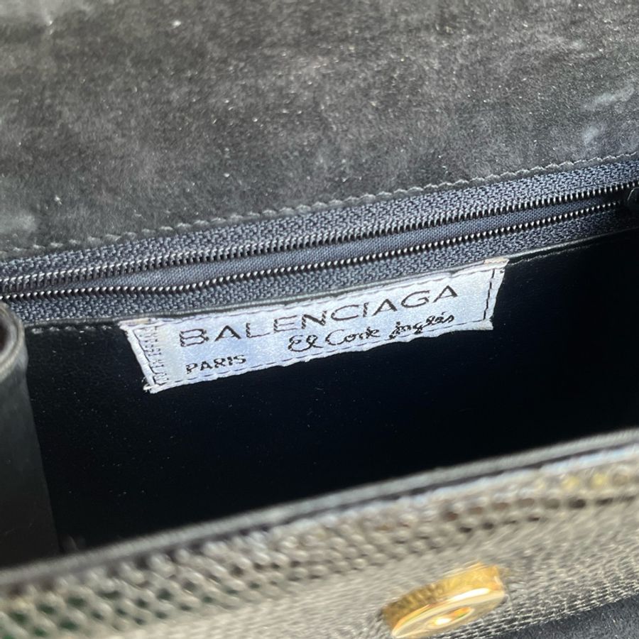 (極新 蜥蜴皮)Balenciaga 巴黎世家 珍稀皮革 限量款 手提包、斜背包、肩背包-19