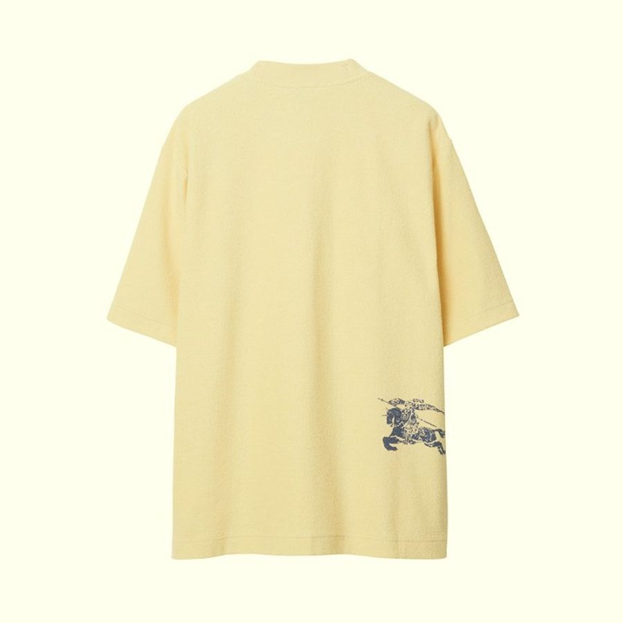 * Burberry Cotton Towelling T-Shirt for Women in Sherbet - 8083630-Sherbet (Size:S,M,L)-0