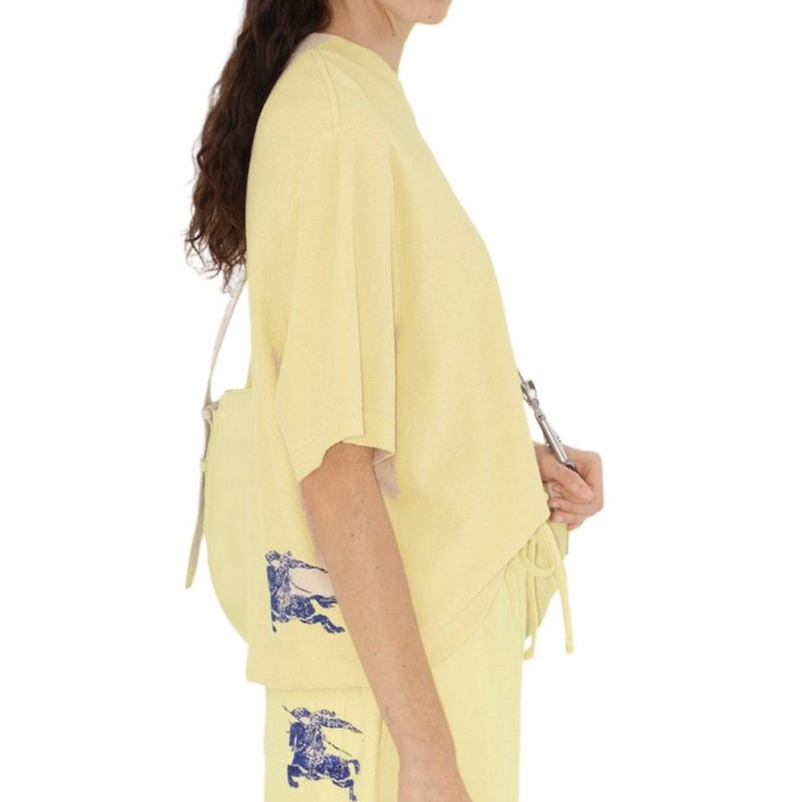 * Burberry Cotton Towelling T-Shirt for Women in Sherbet - 8083630-Sherbet (Size:S,M,L)-1