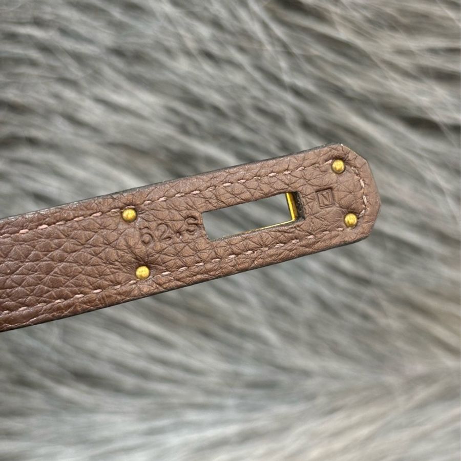 HERMES BIRKIN 30 TOGO 巧克力 深咖啡色 荔枝皮 金釦 愛馬仕 鉑金包 醫生包 手提包-15