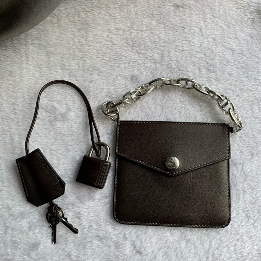 Hermes 稀有限量版 Haut A Courroies Rock 40cm 手提包(烏木色)-12
