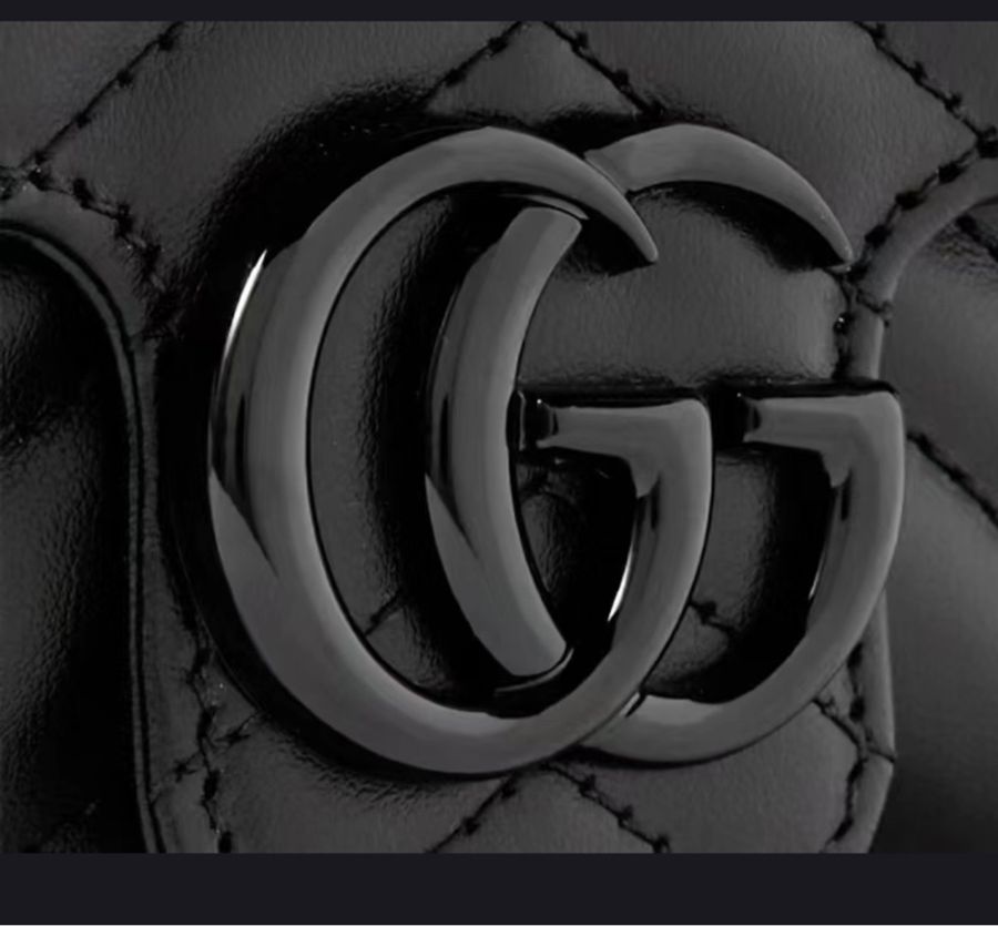 Gucci Marmont 22 so black 黑武士鏈條包-3