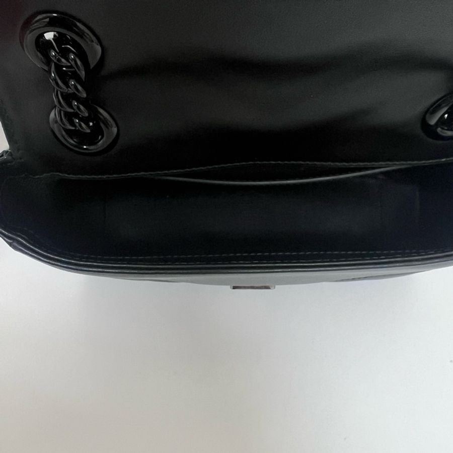 Gucci Marmont 22 so black 黑武士鏈條包-12