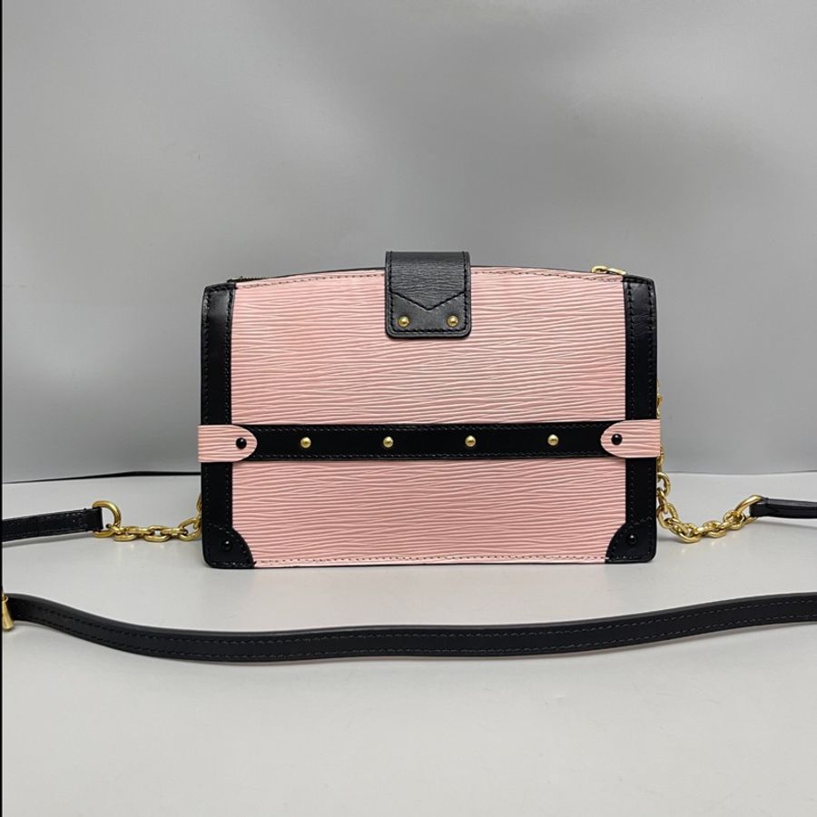 LV Trunk Clutch粉色水波紋盒子包-1
