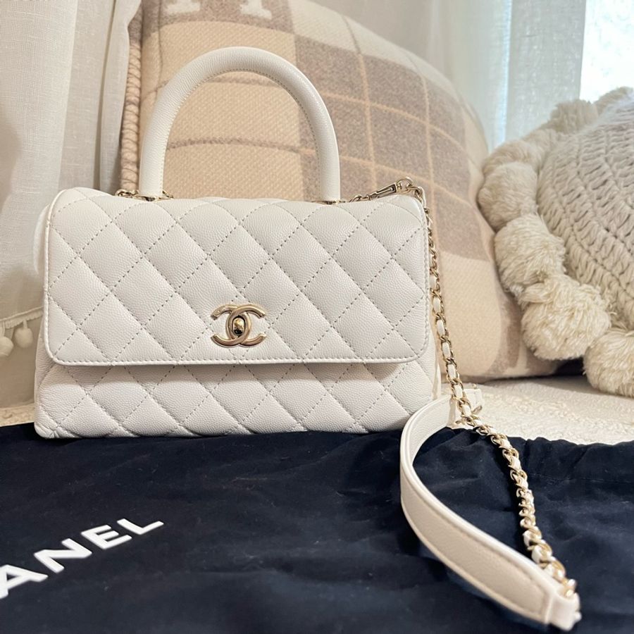 Chanel Coco Handle Small 白色-0