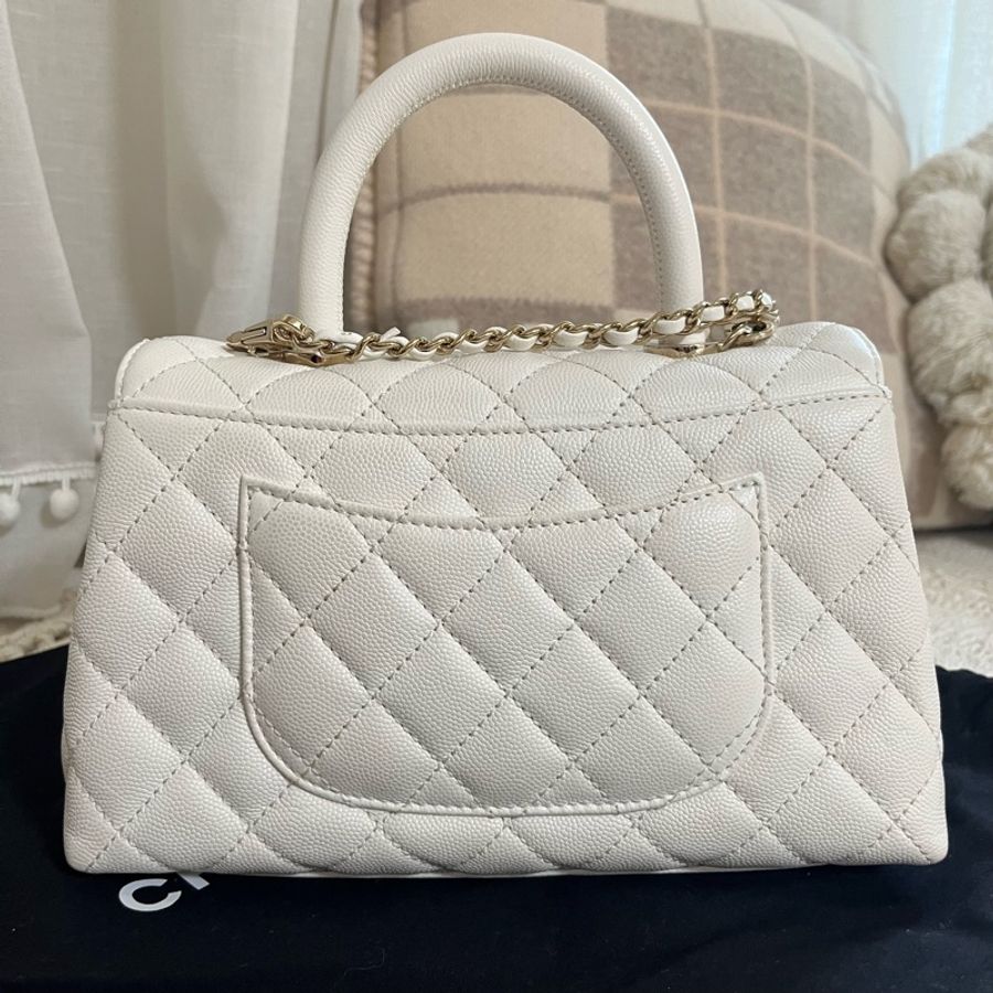 Chanel Coco Handle Small 白色-8
