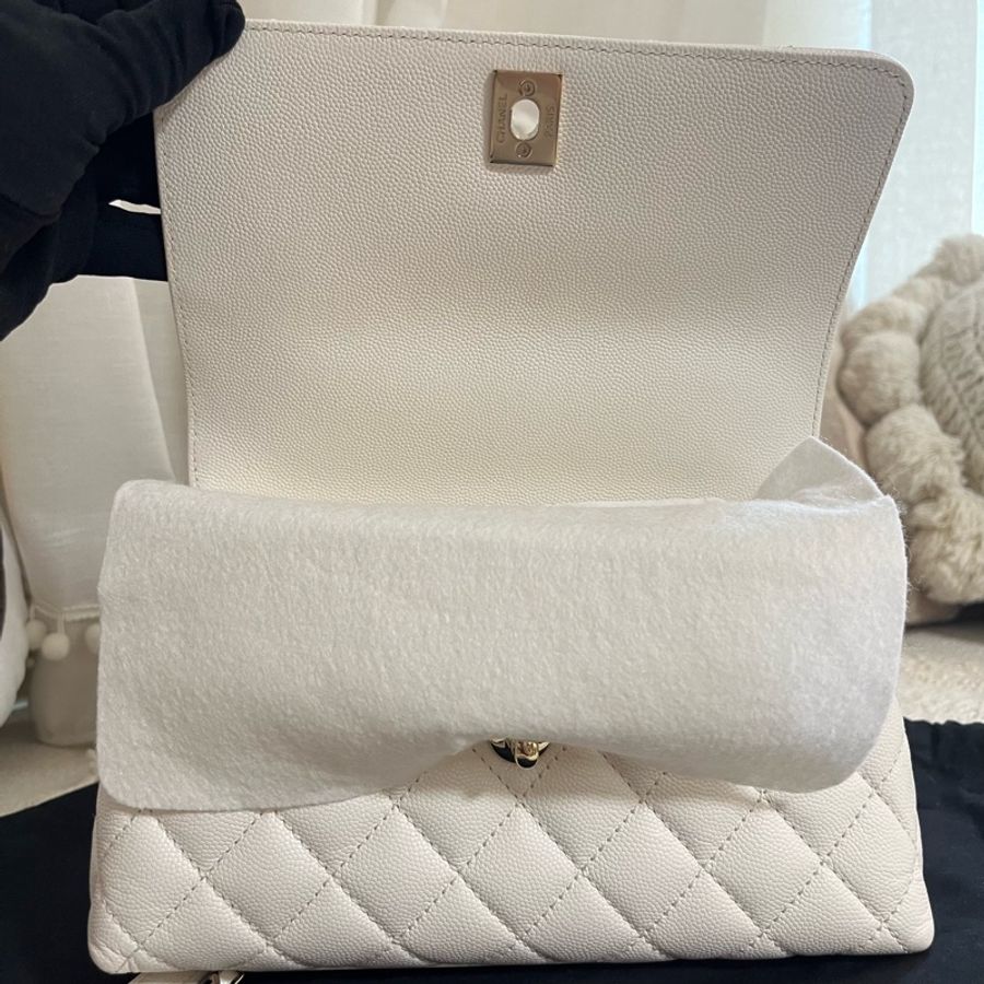 Chanel Coco Handle Small 白色-10