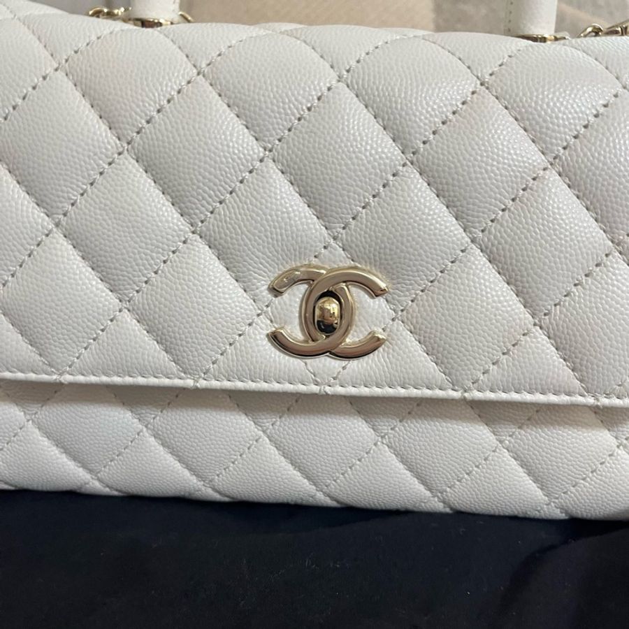Chanel Coco Handle Small 白色-11