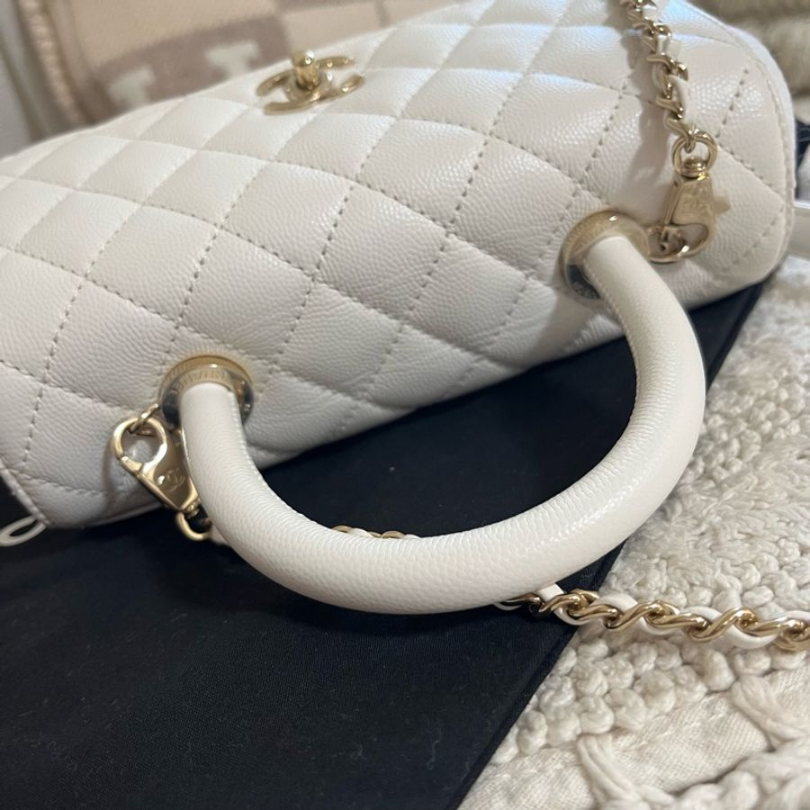 Chanel Coco Handle Small 白色-12