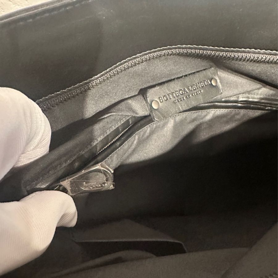 Bottega Veneta Black 手提肩背兩用公事包-9