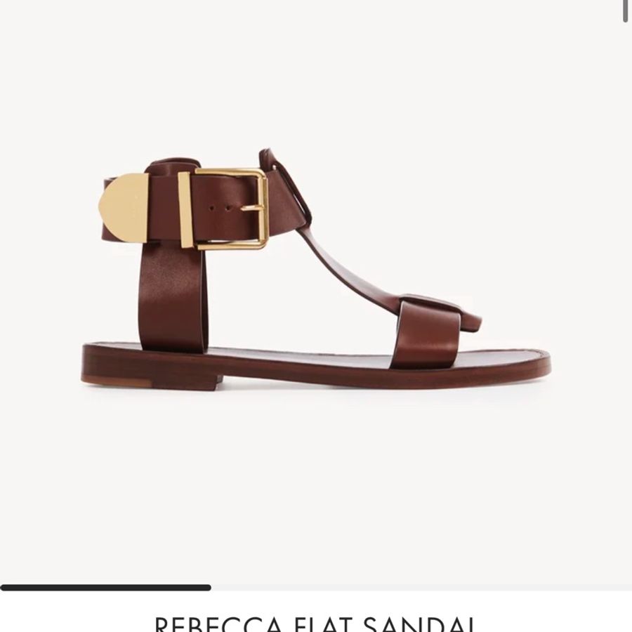 Chloé REBECCA FLAT SANDAL ❤️ Chloé羅馬涼鞋37-1