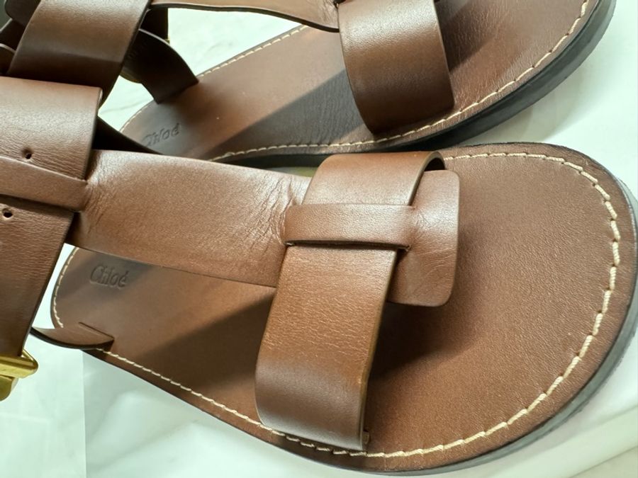 Chloé REBECCA FLAT SANDAL ❤️ Chloé羅馬涼鞋37-19