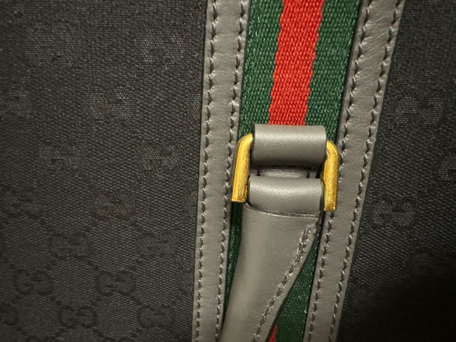 Gucci Bauletto系列大號旅行包-黑色-12