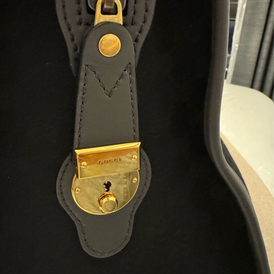 Gucci Bauletto系列大號旅行包-黑色-14