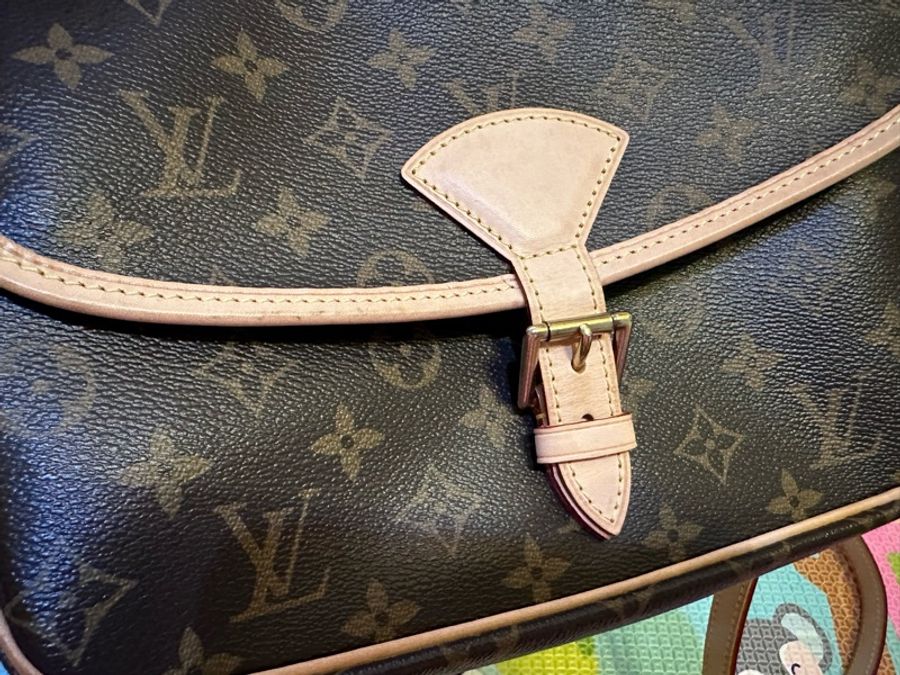 LOUIS VUITTON Sologne cloth handbag-15