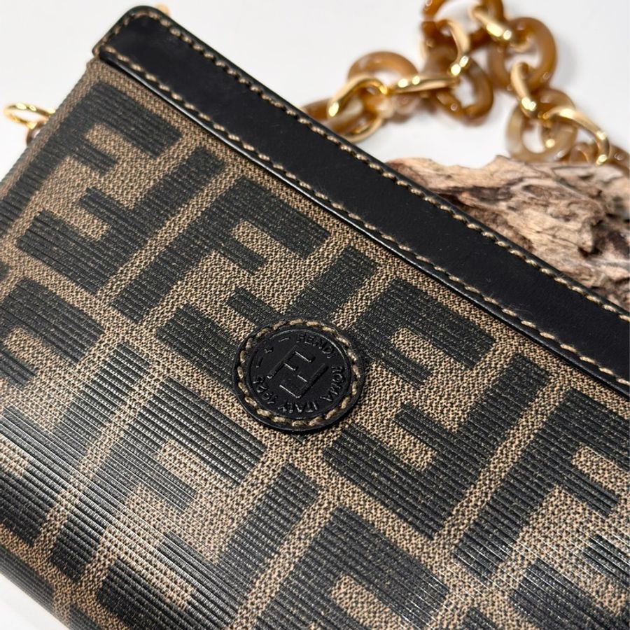 fendi vintage 日本二手 中古復古古董 經典老花 肩背包 側背包 手提包-3