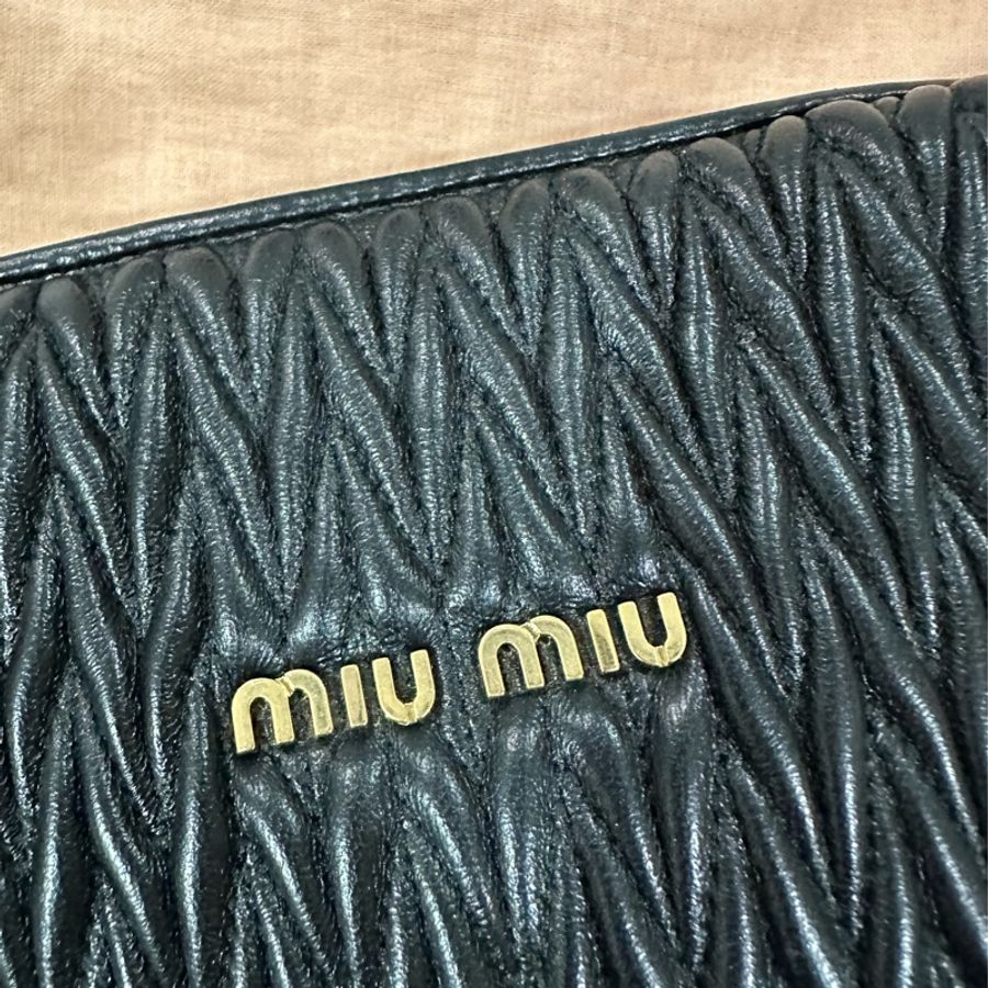 Miu Miu Spirit Matelassé皮革迷你手袋-2