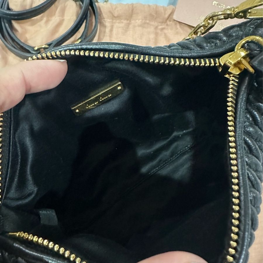 Miu Miu Spirit Matelassé皮革迷你手袋-8