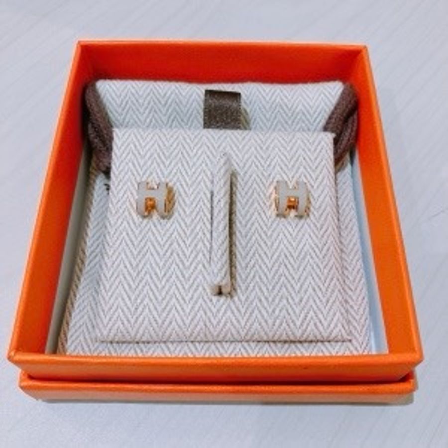 HERMES 愛馬仕迷你H字耳環MINI POP H EARRINGS-6