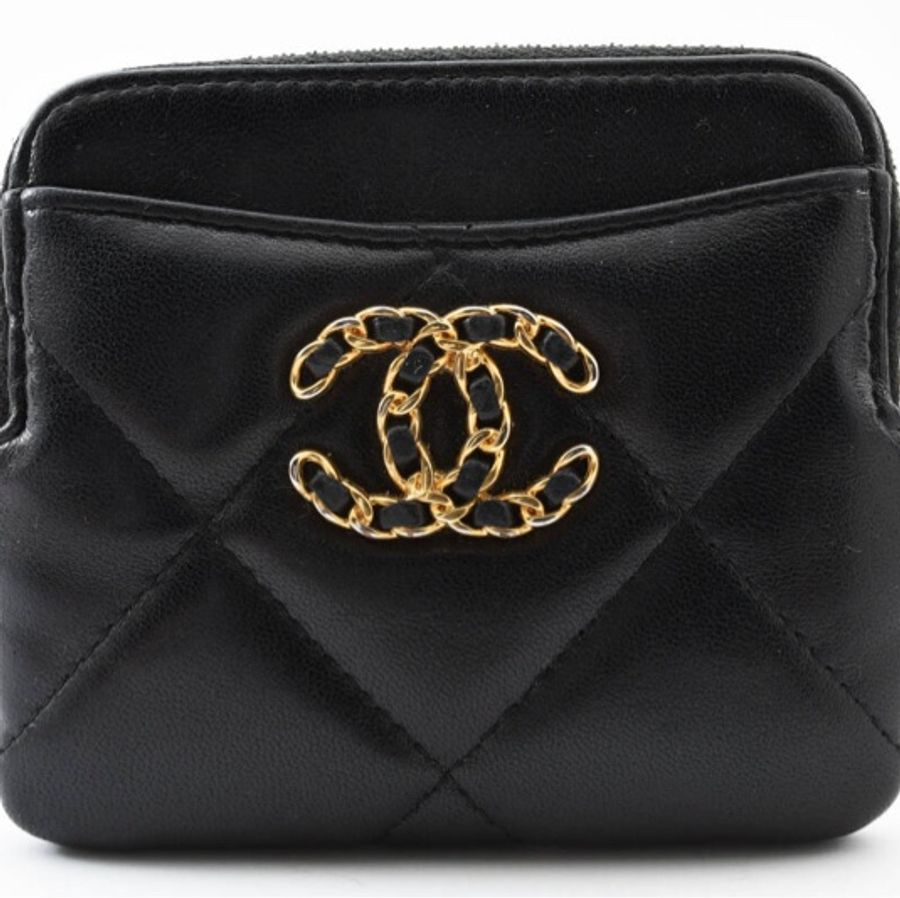 CHANEL 19黑金吐司零錢包🖤💛最低價⬇️-6