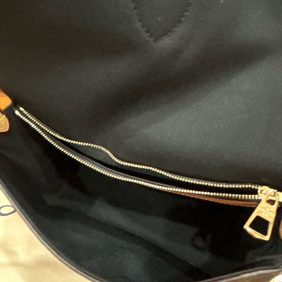 全新 全配 晶片款 Louisviitton diane monogram 法棍包-12