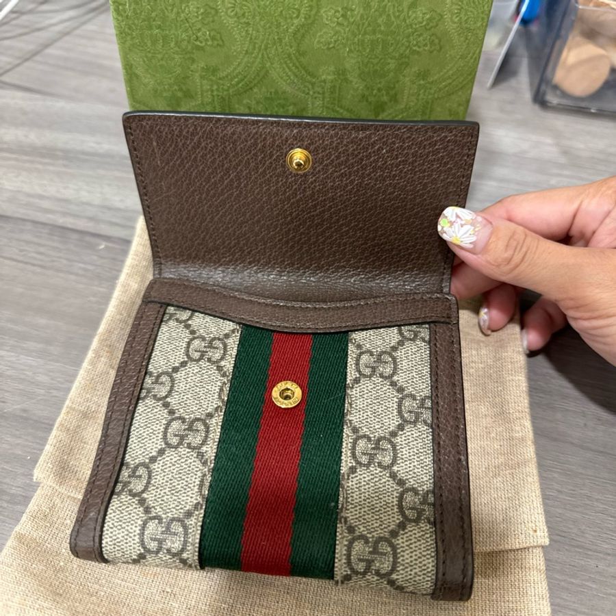 Gucci 523173 Ophidia系列 短夾-1