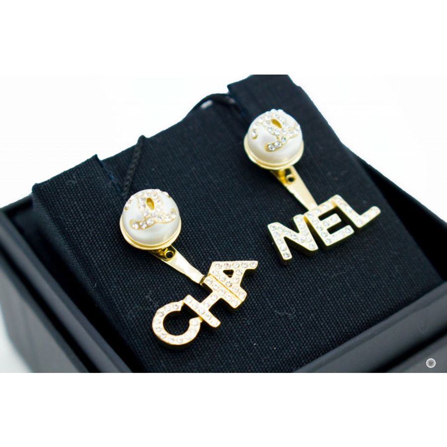 Chanel AB6484 B06148 Metal, Imitation Pearls & Diamond Gold, Pearly Whi Gold / ND176 Metal Earrings Ghw-0