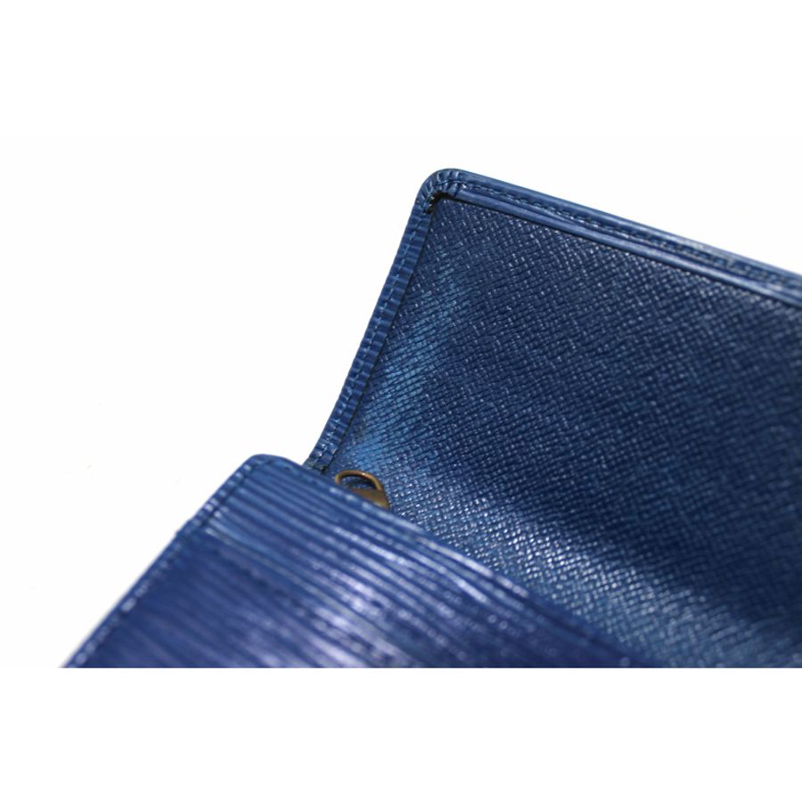 Louis Vuitton Blue Epi Leather Sarah Long Wallet-9