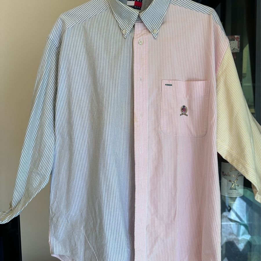 Tommy hilfiger 細條紋(男)獅標 襯衫-0