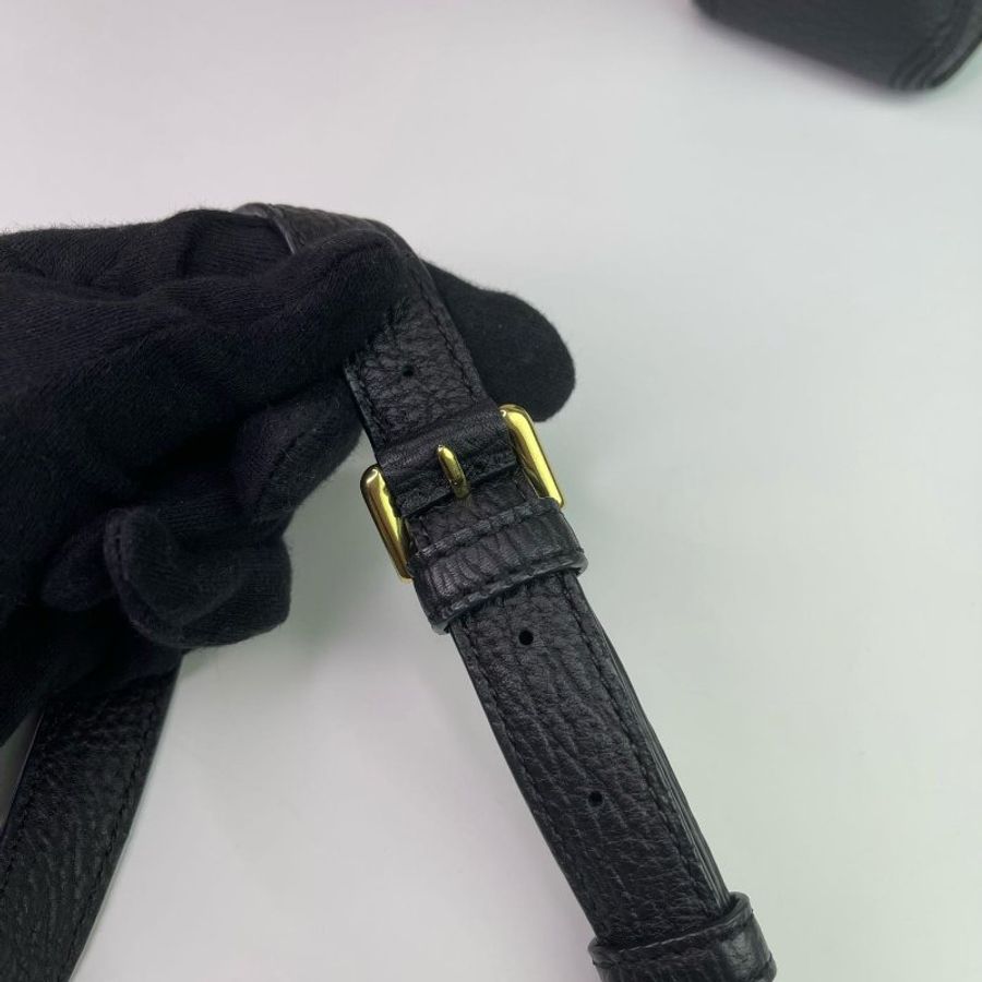 3.1 phillip Lim pashli mini stachel 拉鍊 肩背 手提 兩用包 黑色 金扣-12
