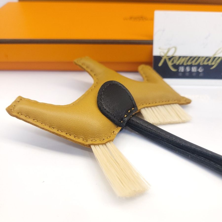 Hermès RODEO MM 小羊皮馬毛小馬吊飾 棕/黑-2