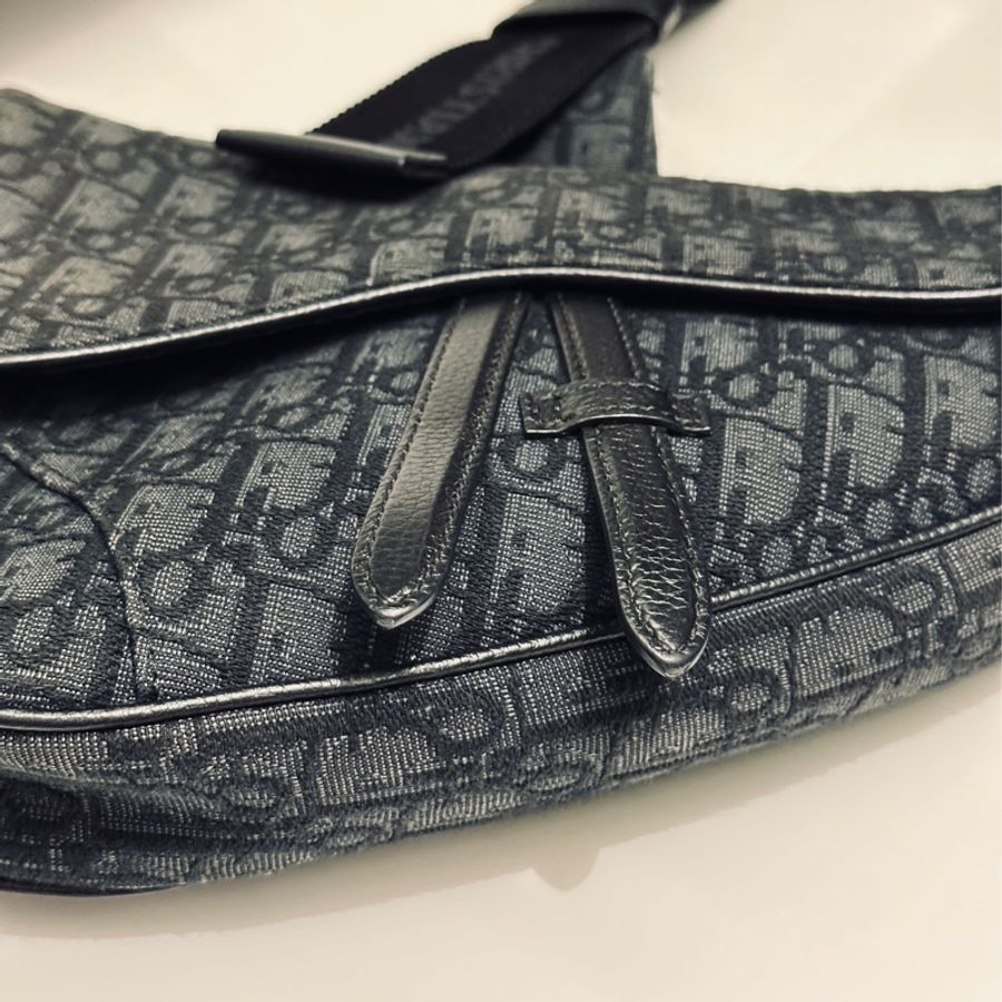Dior Saddle 老花馬鞍包黑色刺繡款21年新款🔥專櫃在售11萬🖤-3